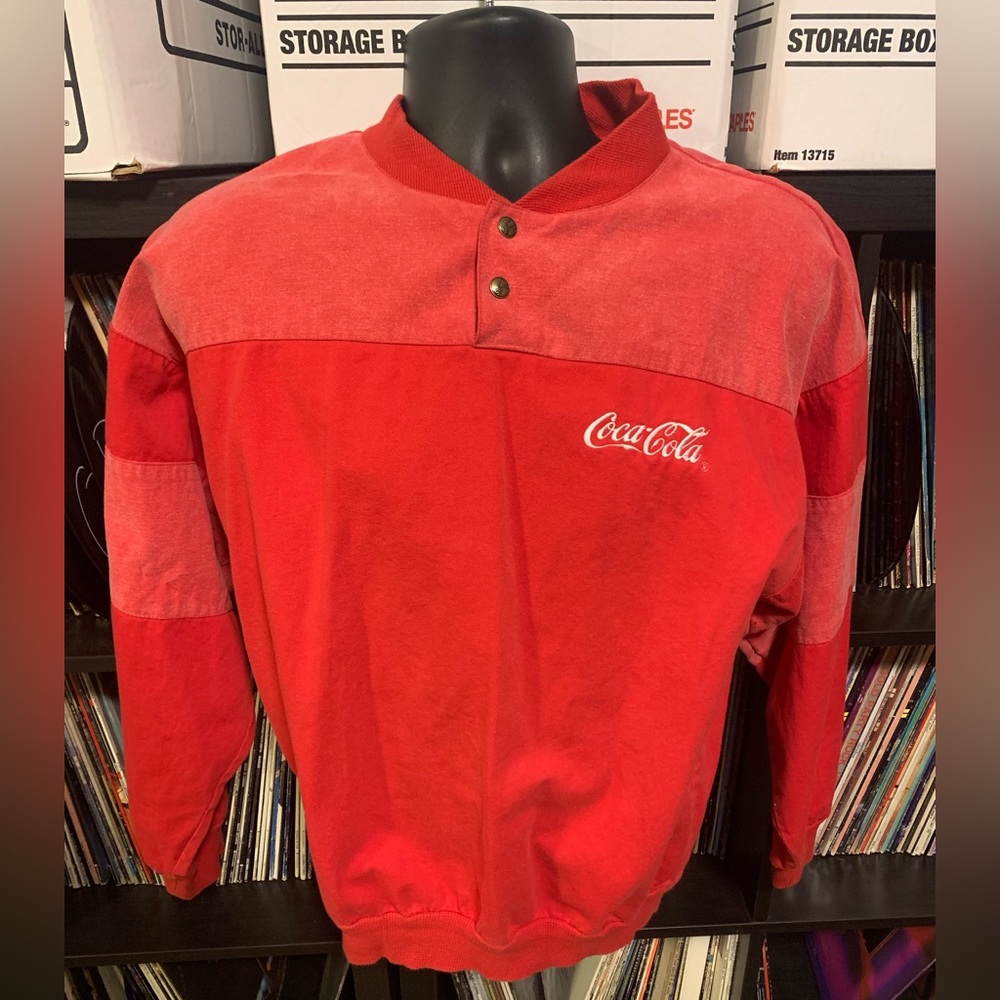 Vintage Coca-Cola Long Sleeve Sweatshirt 90s - Picture 2 of 7